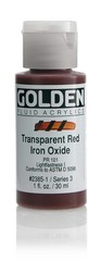 Fluid Acrylic Paint 1 Ounce Transparent Red Iron Oxide Painting Art Supply