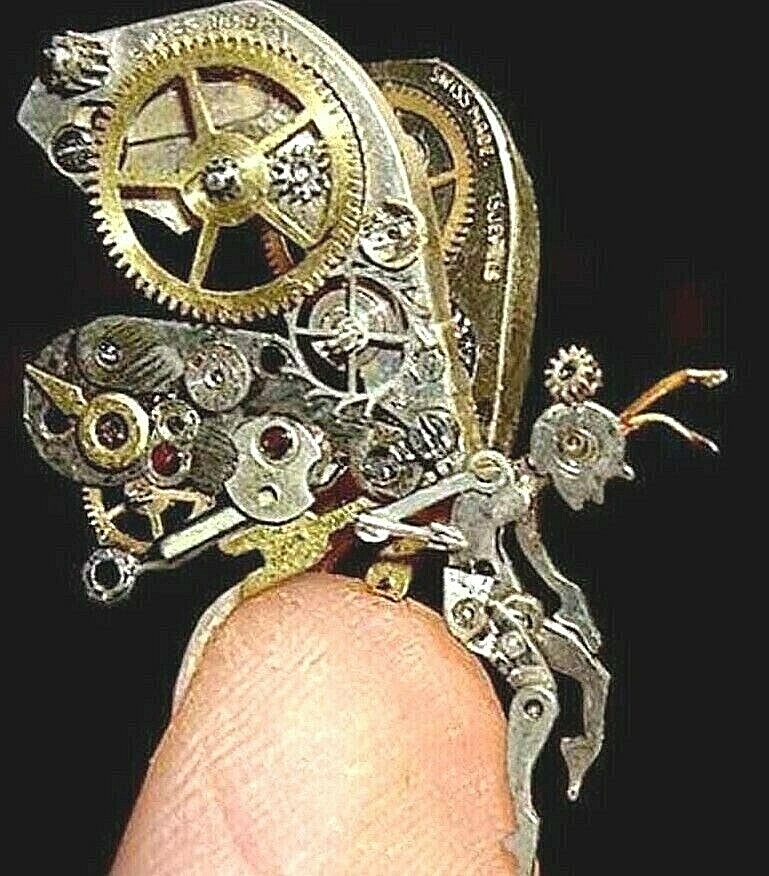 2 pounds “Steampunk Parts for Artist”- assorted smalls – clean bulk#RT6G