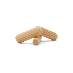 Wood Dowel Pins 1 inch x 1/4 inch Fluted, for Furniture & Crafts|Woodpeckers