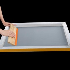 Caydo 3 Pieces 3 Sizes Screen Printing Squeegee, 75 Durometer 3Sizes, Orange