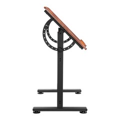 Uimoso Drafting Table Adjustable 0°–90° Tilt Wooden Drawing Desk with H-Frame