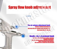 Pro Magic Spray Gun Sprayer Airbrush Alloy Painting tool 0.5mm Nozzle 150ml set