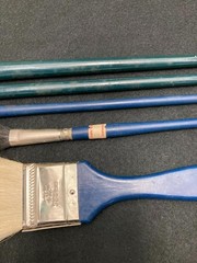Lot Of 5 Jenkins Brushes-Blender-Mop-Flat-Filbert-Bright-7.5″ To 12″