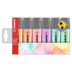 Lot of 3 STABILO BOSS Original Pastel Highlighter Pens Highlighter Markers 6 Pk