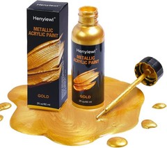 Liquid Gold Leaf Paint, 2oz/60ml Metallic 2 Fl Oz (Pack of 1), GOLD