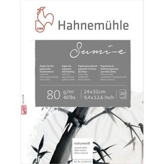 Hahnemuhle Sumi-e 80gsm Paper – 24 x 32cm, White,10 628 370