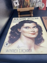 Vintage How To Draw The Head Books By Walter Foster Heads From Life Lot Of 4