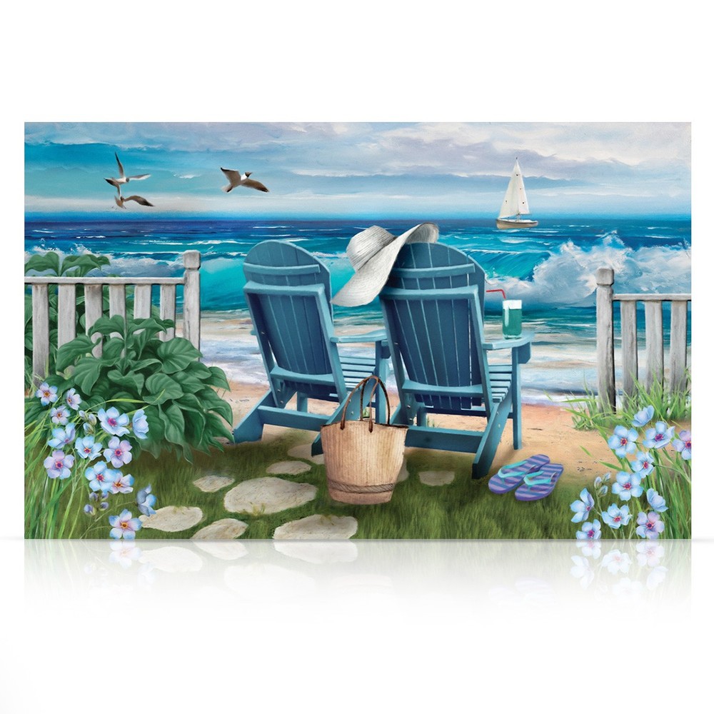 Briarwood Lane Summer Canvas Art 24×16 Seaside Escape For Summer Large Canvas
