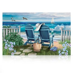 Briarwood Lane Summer Canvas Art 24×16 Seaside Escape For Summer Large Canvas