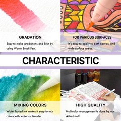 Kuretake Zig Clean Color Real Brush 90 Colors Set, AP-Certified, Flexible B