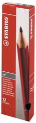 8052 All Coloured Pencil Crayons for Almost All Surfaces, 3.3 mm, White, Pack of
