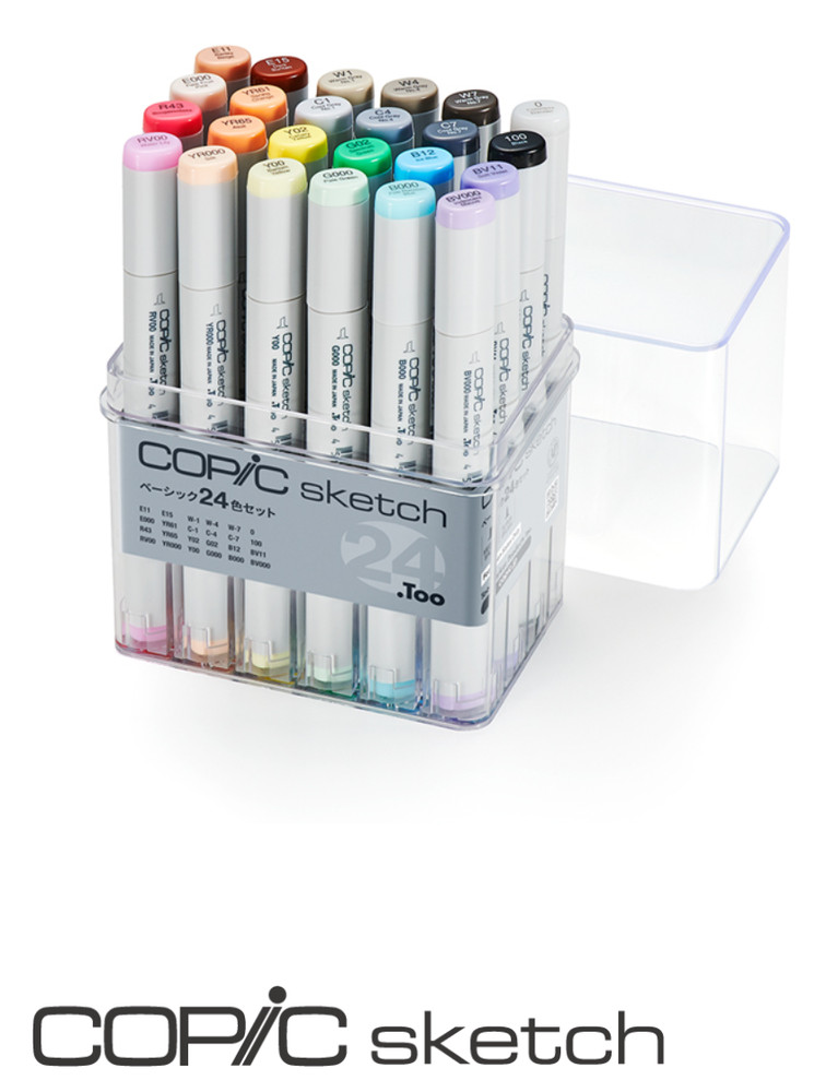 【COPIC SKETCH】 Manufactured by TOO [24 color Basic set] ~Normal model~ Sketch