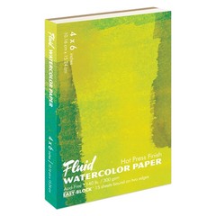 Fluid Artist Watercolor Block, 140 lb (300 GSM) Hot Press Paper Kitchen