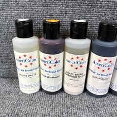Cookie Countess Airbrush Compressor Kit AmeriColor Paint Lot Tested