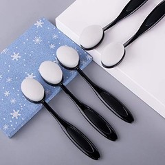 Craft Ink Blending Brush Set 5 pcs Same Size Color Blending Paper 5 PCS Black