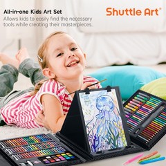 335 Piece Art Set, Multi-Media Art Supplies, Gift Art Kit with Trifold Easel,…