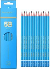 Sketch Pencils for Drawing 5B, 12pcs Professional Art Drawing Pencils for Sha…