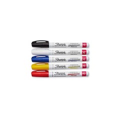 Oil-Based Paint Markers, Fine Point, Assorted Colors, 5 Count – Great for Roc