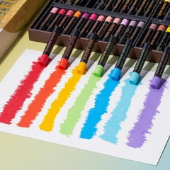 Vibrant 100 Oil Pastels Set + 4 White – Creamy, Pigmented for Blending & Shading