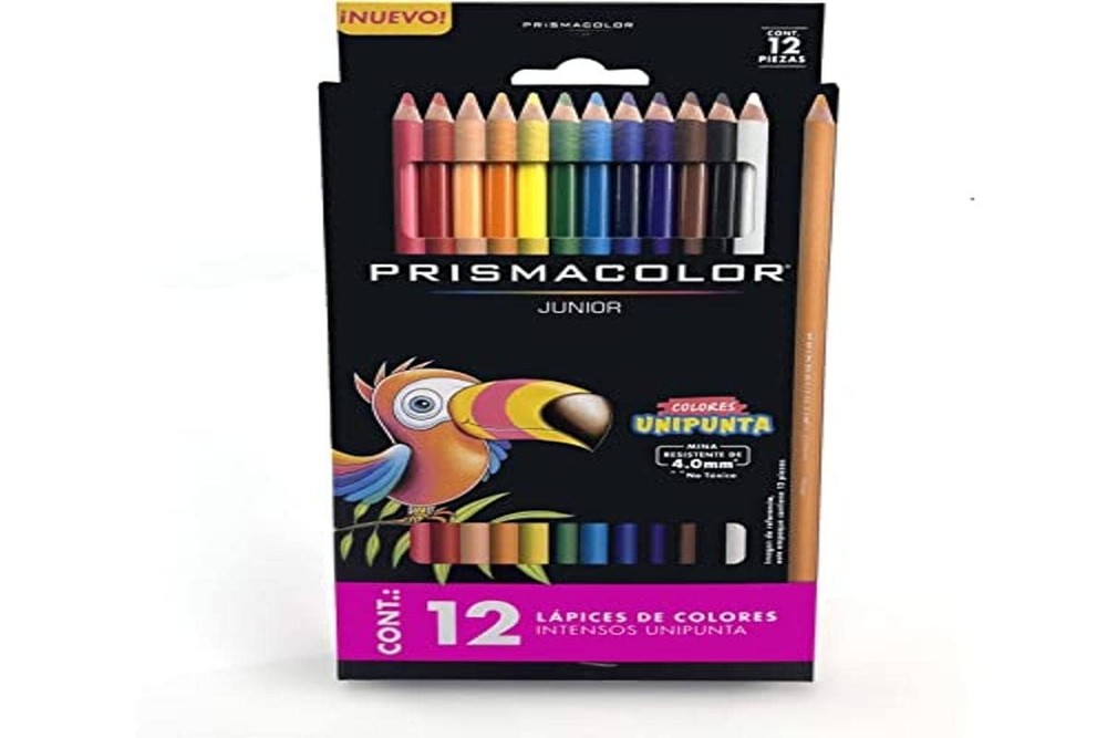 Colored Pencils Assorted Art Supplies Drawing Sketching Set 12 Junior 4.0mm