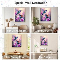 TOPCLTV Hummingbirds Diamond Art Painting Kits for Adults HS002-1