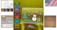 Illuminate Your Ideas with 13.7″ x 10″ LED Doodle Board – Great Gift for Anyone!