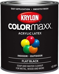COLORmaxx Black Acrylic Paint – Interior/Exterior