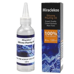 Silicone Pouring Oil Pure for 4 Ounce (Pack of 1), Clear