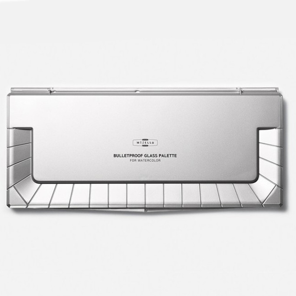 MIJELLO MWP-3036 Bulletproof Glass Perfect Color Watercolor Palette 36 Wells
