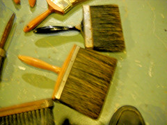 Antique, Vintage, New /NOS – PAINT BRUSHES, All Natural Bristle, LOT OF 14!
