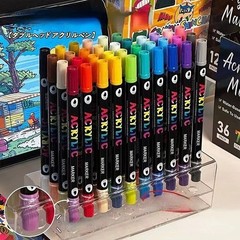 120 Colors Art Paint Markers, Dual Tip Art Markers Set Fine with Brush Tip & Fi