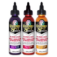 Unicorn SPiT Sparkling – Gel Stain & Glaze – 4oz Sunset Sparkle Collection – Vio