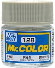 Mr. Hobby C128 Mr. Color Semi Gloss Gray Green Lacquer Paint 10ml – US