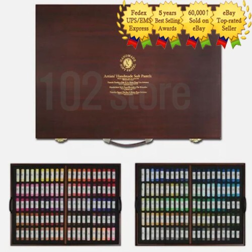 Mungyo Gallery Artists’ Handmade Soft Pastel Wood Box of 200 Colors MPHM-200W