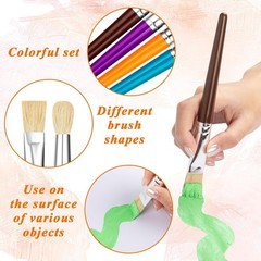 30 Pcs Paint Brushes for Kids – Colorful Kids Paint Brushes Big Chubby Toddle…