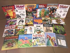 Lot of 10 Learn How to Draw Paint Color Animal Cartoon Children Kids Books Mix