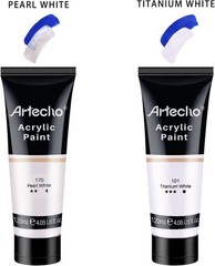 White Acrylic Paint, Titanium White Paint 120ml / 4.05oz Tubes, Art Craft Pai…