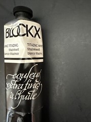 Vintage Blockx Titazinc White Oil Paint 60ML Tube New Unused Made in Belgium NOS