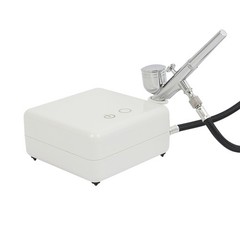 White Airbrushing Tool Kit High Pressure Air Brush Tools With Air Compressor