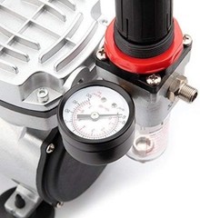 Durable AS18-2 Airbrush Compressor – 50 Db Quiet Operation & Overheat Protection