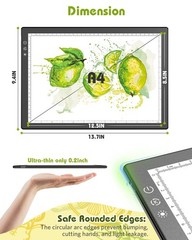 A4 Light Box for Tracing, Pad Diamond Painting, black&white