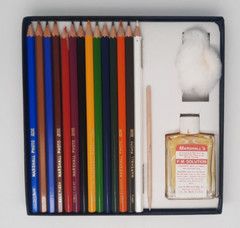 Vintage MARSHALL’S Photo Coloring PENCILS 14 Ct DELUXE SET Preowned PM Solution