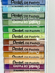 Vintage Pentel Oil Pastel 25 Colors Reg Size New Old Stock Original Box PHN25