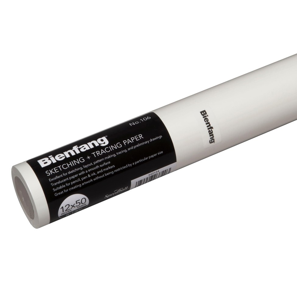 Sketching & Tracing Paper Roll, White, 12 Inches x 50 Yards – for Drawing, Tr…