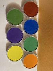 Stack Of 7 Pan Pastels – Multicolor