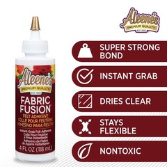 Fabric Adhesive Instant Grab Nontoxic Dries Clear Flexible Aleene s Aleenes Felt