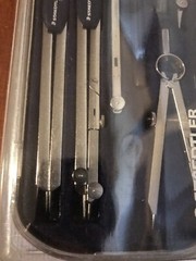 Staedtler ARCO Compass Set – 8 Pieces Including Plastic Storage Case 559 09 BK
