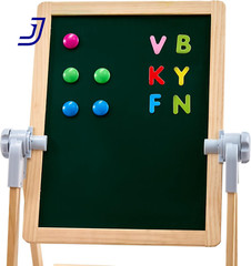 2 in 1 Kids Art Easel Double Sided Wooden Magnetic Whiteboard Chalkboard NEW
