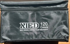 XIED 120 Colors Alcohol Markers Dual Tip Brush & Chisel Art Set w/ Case
