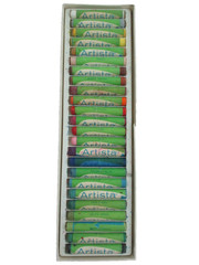 Vintage Artista Binney & Smith 24 Vivid Colors Oil Pastels Set Made in USA (G)
